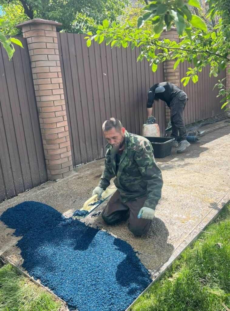 Укладка покрытия